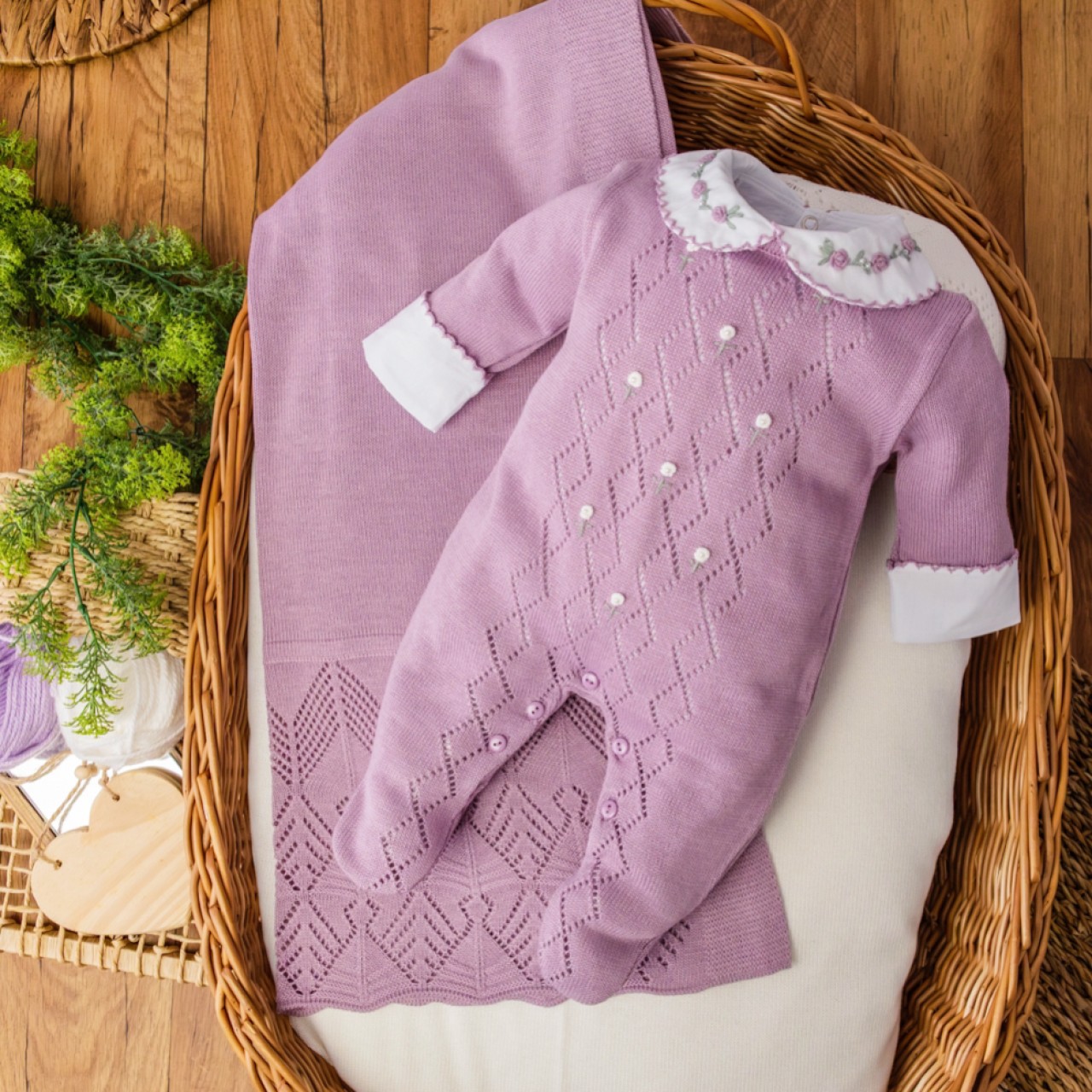   Saída de maternidade Carolina - Lilás 